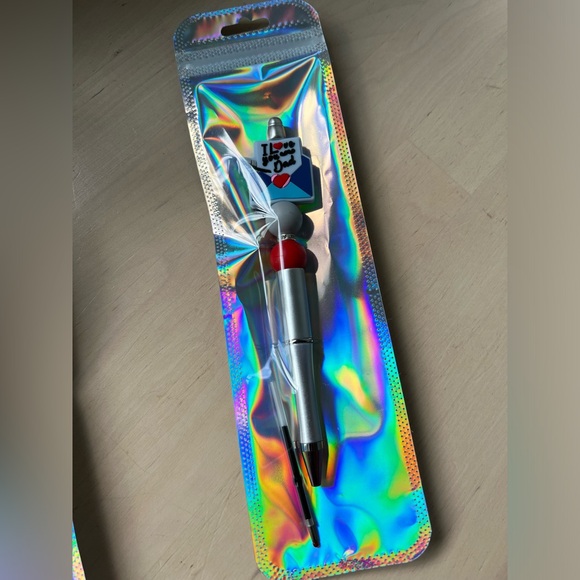 Custom made beaded pen + 1 Refill I Father’s Day Gift - Picture 2 of 2